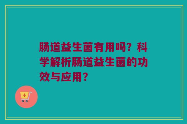 肠道益生菌有用吗？科学解析肠道益生菌的功效与应用？