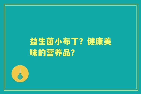 益生菌小布丁？健康美味的营养品？