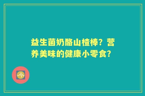 益生菌奶酪山楂棒？营养美味的健康小零食？