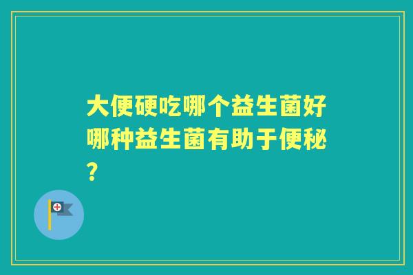 大便硬吃哪个益生菌好哪种益生菌有助于？