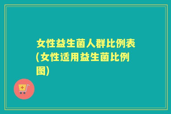 女性益生菌人群比例表(女性适用益生菌比例图) 女性益生菌人群比例表(女性适用益生菌比例图)