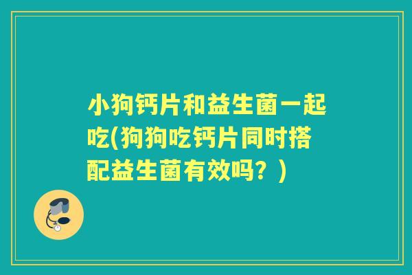 小狗钙片和益生菌一起吃(狗狗吃钙片同时搭配益生菌有效吗?) 小狗钙片和益生菌一起吃(狗狗吃钙片同时搭配益生菌有效吗?)