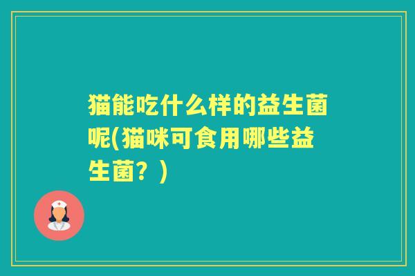 猫能吃什么样的益生菌呢(猫咪可食用哪些益生菌？)