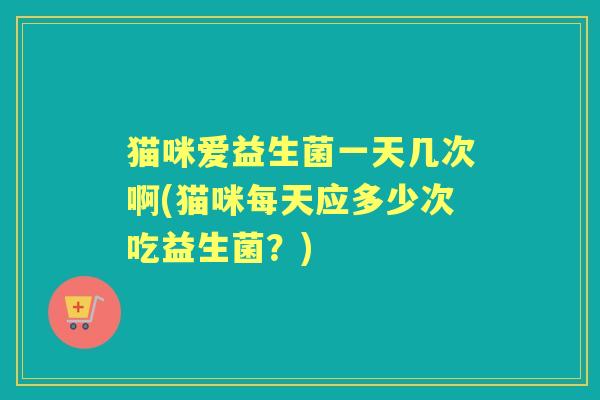 猫咪爱益生菌一天几次啊(猫咪每天应多少次吃益生菌？)
