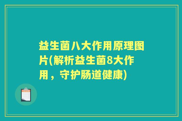 益生菌八大作用原理图片(解析益生菌8大作用,守护肠道健康) 益生菌八大作用原理图片(解析益生菌8大作用,守护肠道健康)