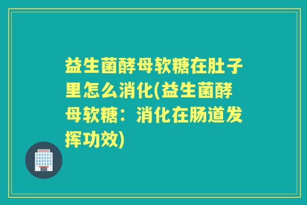 益生菌酵母软糖在肚子里怎么消化(益生菌酵母软糖:消化在肠道发挥功效) 益生菌酵母软糖在肚子里怎么消化(益生菌酵母软糖:消化在肠道发挥功效)
