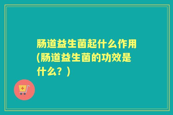 肠道益生菌起什么作用(肠道益生菌的功效是什么?) 肠道益生菌起什么作用(肠道益生菌的功效是什么?)