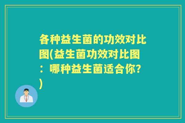 各种益生菌的功效对比图(益生菌功效对比图：哪种益生菌适合你？)