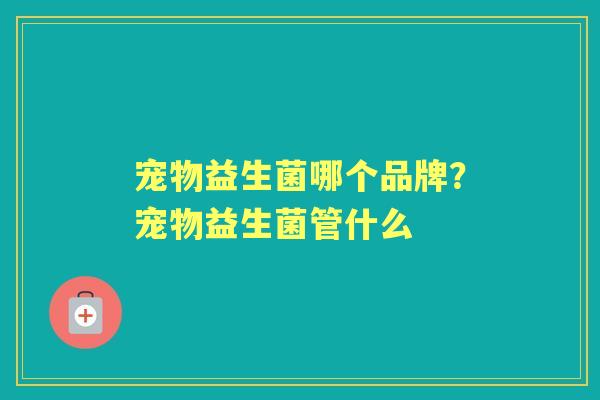 宠物益生菌哪个品牌?宠物益生菌管什么 宠物益生菌哪个品牌?宠物益生菌管什么