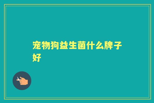宠物狗益生菌什么牌子好 宠物狗益生菌什么牌子好