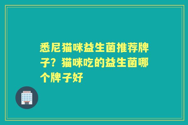 悉尼猫咪益生菌推荐牌子？猫咪吃的益生菌哪个牌子好