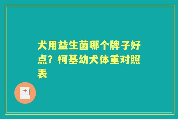 犬用益生菌哪个牌子好点?柯基幼犬体重对照表 犬用益生菌哪个牌子好点?柯基幼犬体重对照表