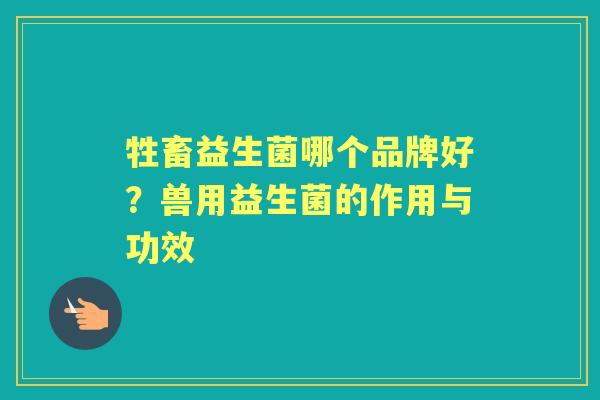牲畜益生菌哪个品牌好?兽用益生菌的作用与功效 牲畜益生菌哪个品牌好?兽用益生菌的作用与功效