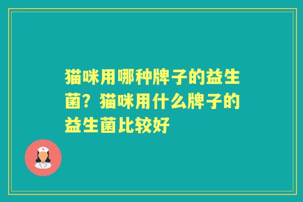 猫咪用哪种牌子的益生菌?猫咪用什么牌子的益生菌比较好 猫咪用哪种牌子的益生菌?猫咪用什么牌子的益生菌比较好