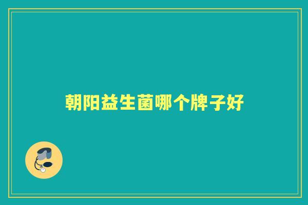 朝阳益生菌哪个牌子好