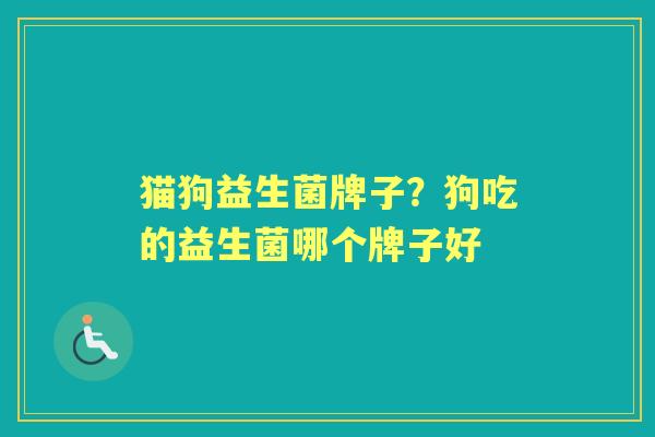 猫狗益生菌牌子?狗吃的益生菌哪个牌子好 猫狗益生菌牌子?狗吃的益生菌哪个牌子好