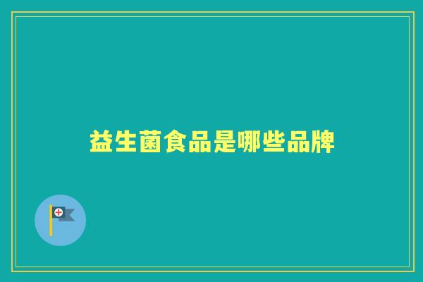 益生菌食品是哪些品牌