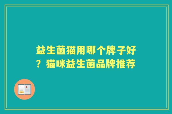 益生菌猫用哪个牌子好?猫咪益生菌品牌推荐 益生菌猫用哪个牌子好?猫咪益生菌品牌推荐