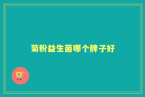 菊粉益生菌哪个牌子好