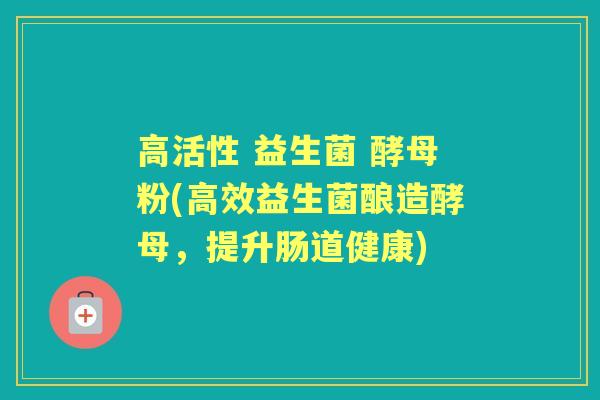 高活性 益生菌 酵母粉(高效益生菌酿造酵母,提升肠道健康) 高活性 益生菌 酵母粉(高效益生菌酿造酵母,提升肠道健康)
