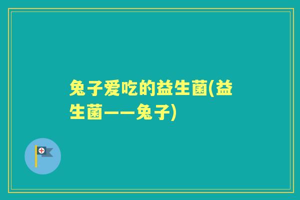兔子爱吃的益生菌(益生菌——兔子)