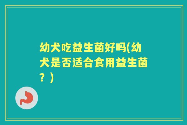 幼犬吃益生菌好吗(幼犬是否适合食用益生菌?) 幼犬吃益生菌好吗(幼犬是否适合食用益生菌?)