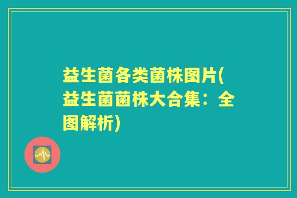 益生菌各类菌株图片(益生菌菌株大合集:全图解析) 益生菌各类菌株图片(益生菌菌株大合集:全图解析)