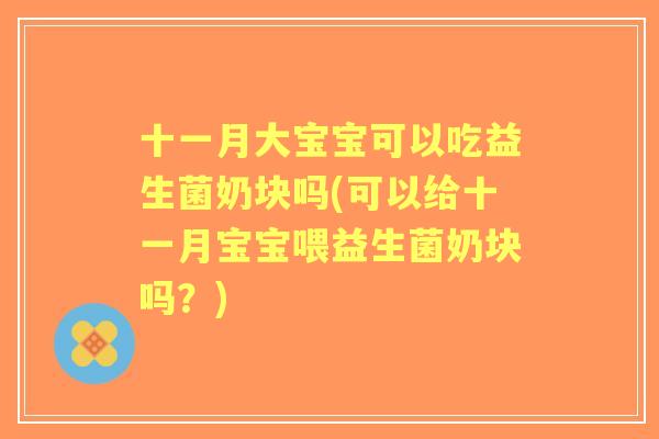 十一月大宝宝可以吃益生菌奶块吗(可以给十一月宝宝喂益生菌奶块吗？)