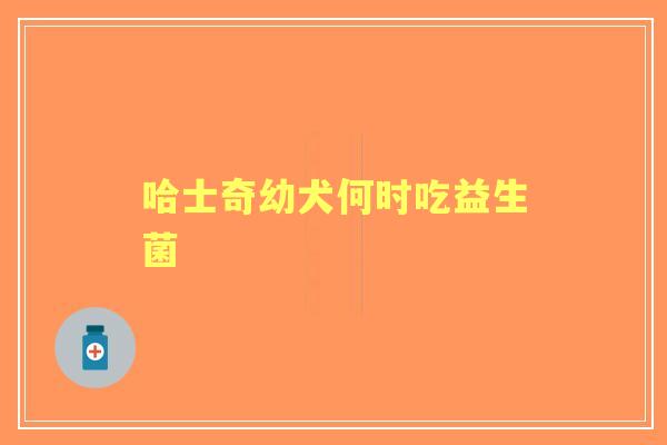 哈士奇幼犬何时吃益生菌